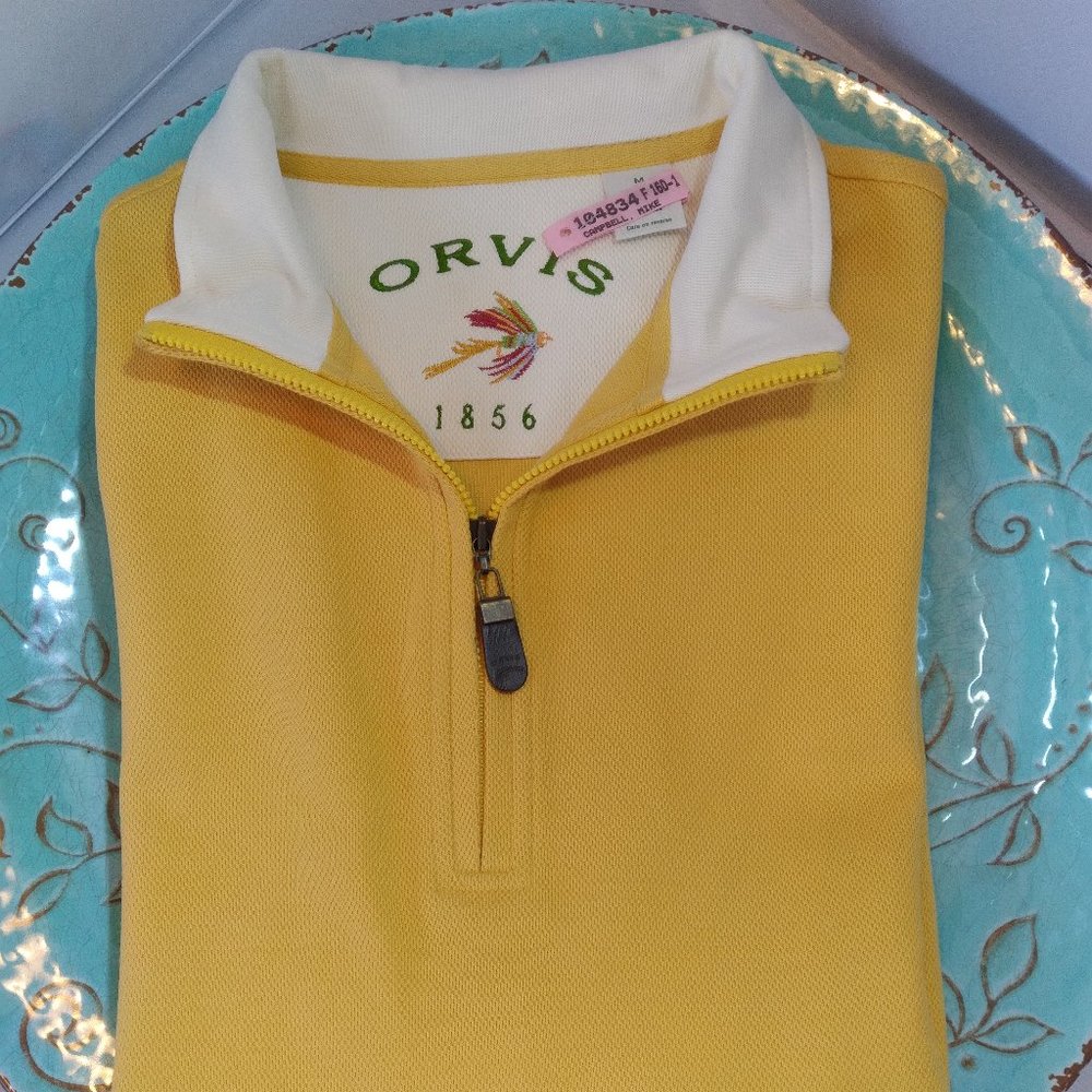 Orvis 100% Pima Cotton 1/4-Zip Pullover (M)